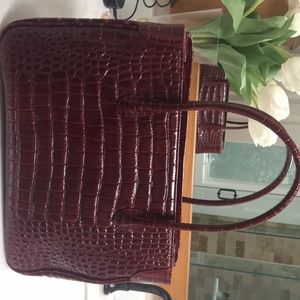 Muska Milana Open Top Burgundy pocketbook